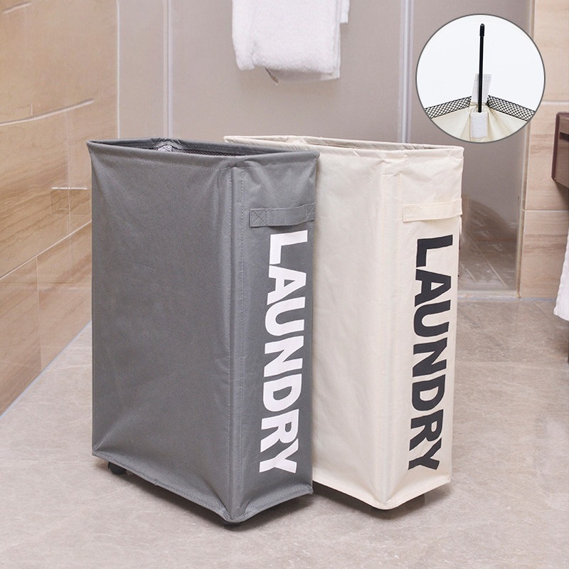 Foldable Fabric Laundry Hamper - Home Essentials Bathroom Organizer avaliação e preço