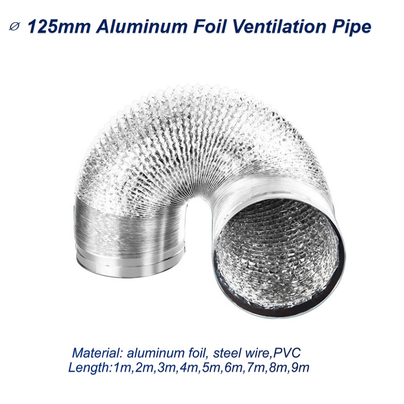 ∅125mm Aluminum Foil Ventilati - Home Bathroom Ventilation avaliação e preço