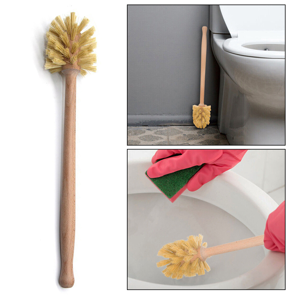 1PC Wooden Toilet Brush Long H - Toilet Brush Holder avaliação e preço
