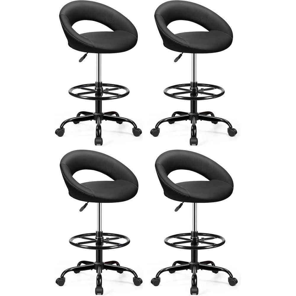 Adjustable Swivel Bar Stools w - Home Kitchen & Bathroom avaliação e preço