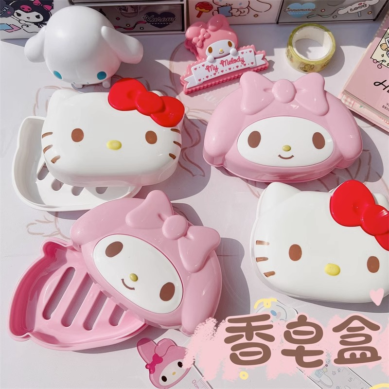 New Kawaii Sanrio Soap Box Cut - Home Bathroom Sink avaliação e preço