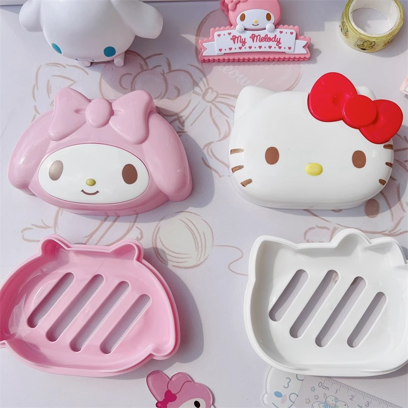 New Kawaii Sanrio Soap Box Cut - Home Bathroom Sink avaliação e preço