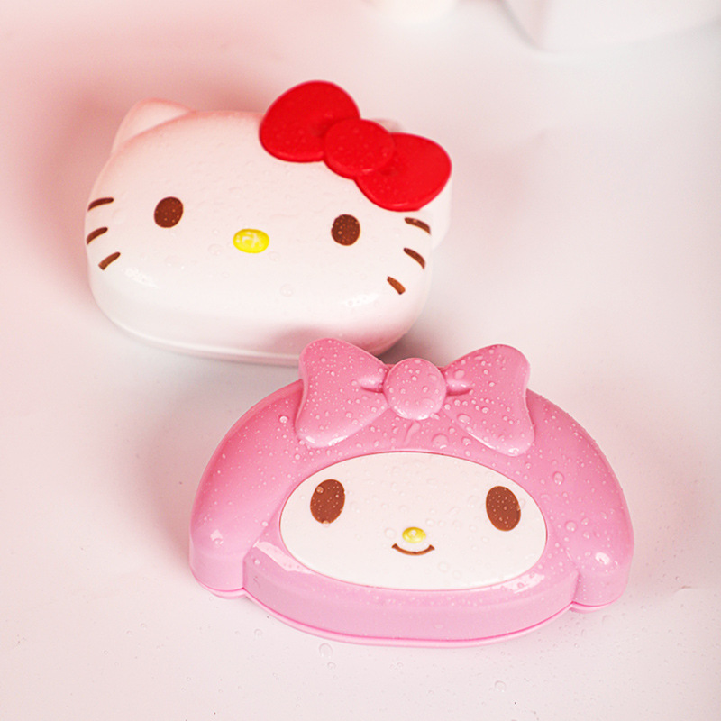New Kawaii Sanrio Soap Box Cut - Home Bathroom Sink avaliação e preço