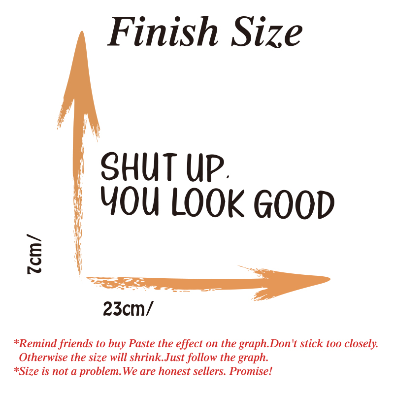 Sh*t UP You Look Good Quote Mi - Home Goods Bathroom Mirrors avaliação e preço