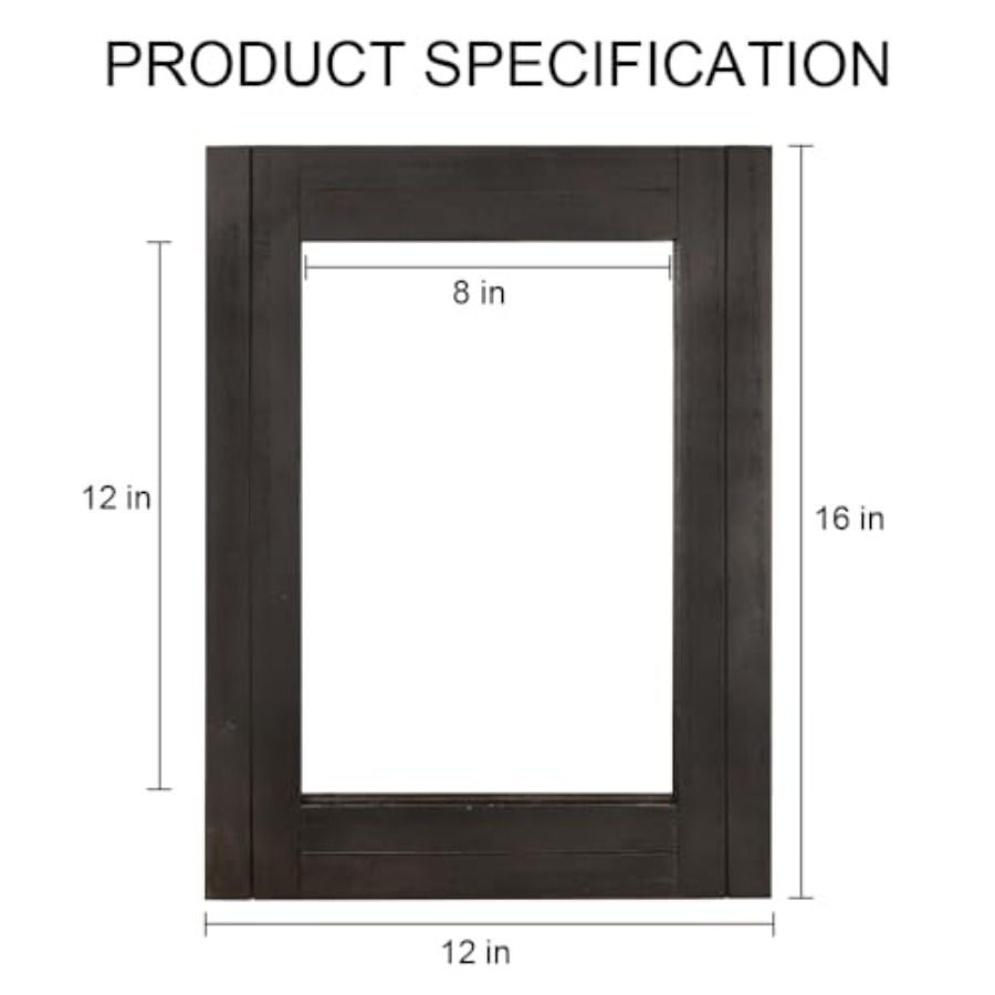 Rectangle Wall Mirror for Bath - Home Living Bathroom Vanity avaliação e preço