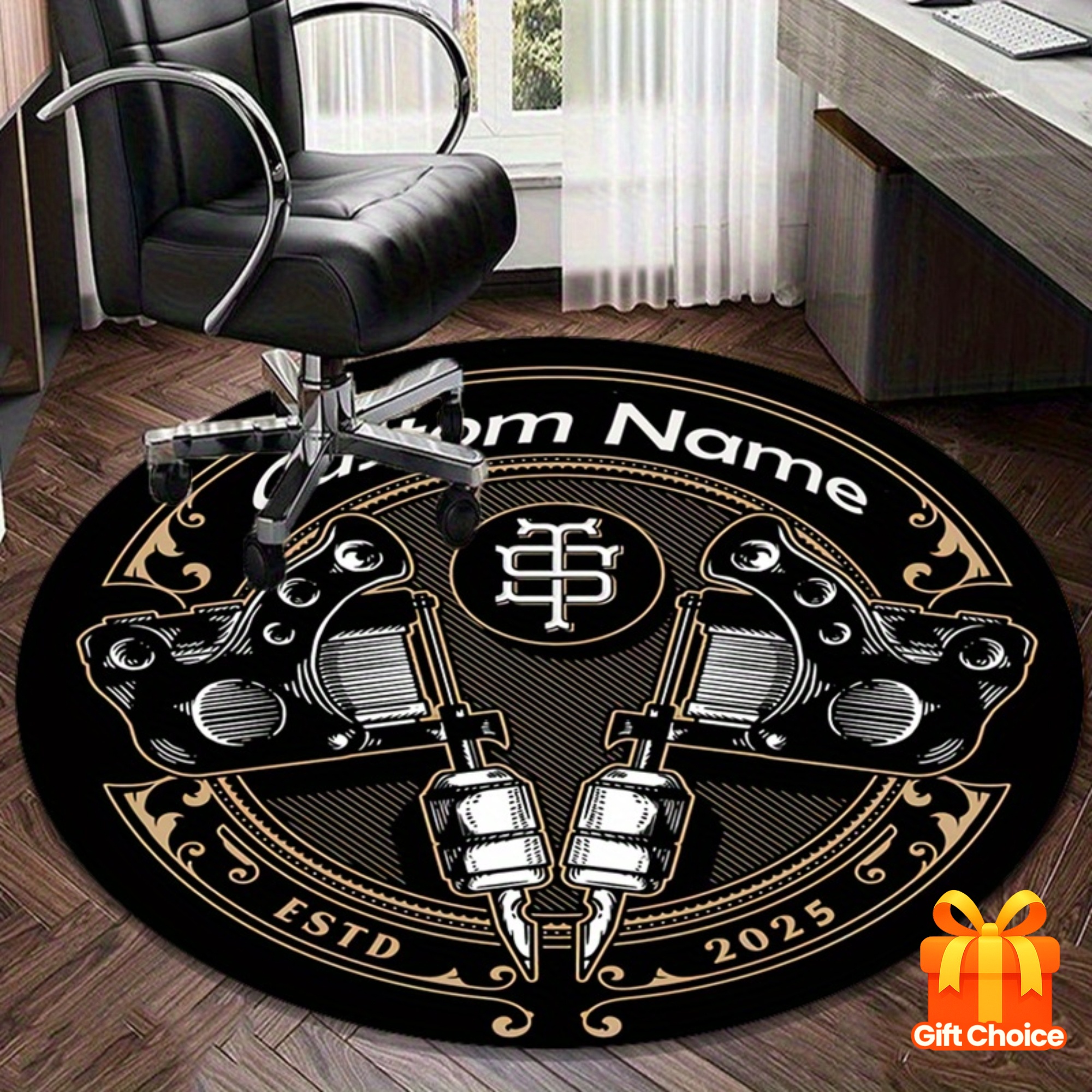 Custom Name Vintage Tattoo Mac - Home Bathroom Name avaliação e preço