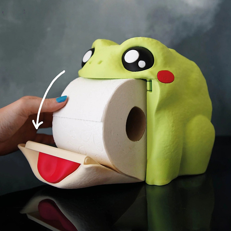 Funny Frog Tissue Box Portable - Home Bathroom Paper Towel Holder avaliação e preço