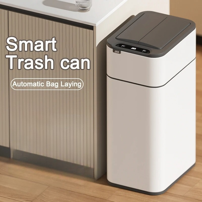 Smart Trash Can with lid 15L/2 - Home Kitchen & Bathroom avaliação e preço