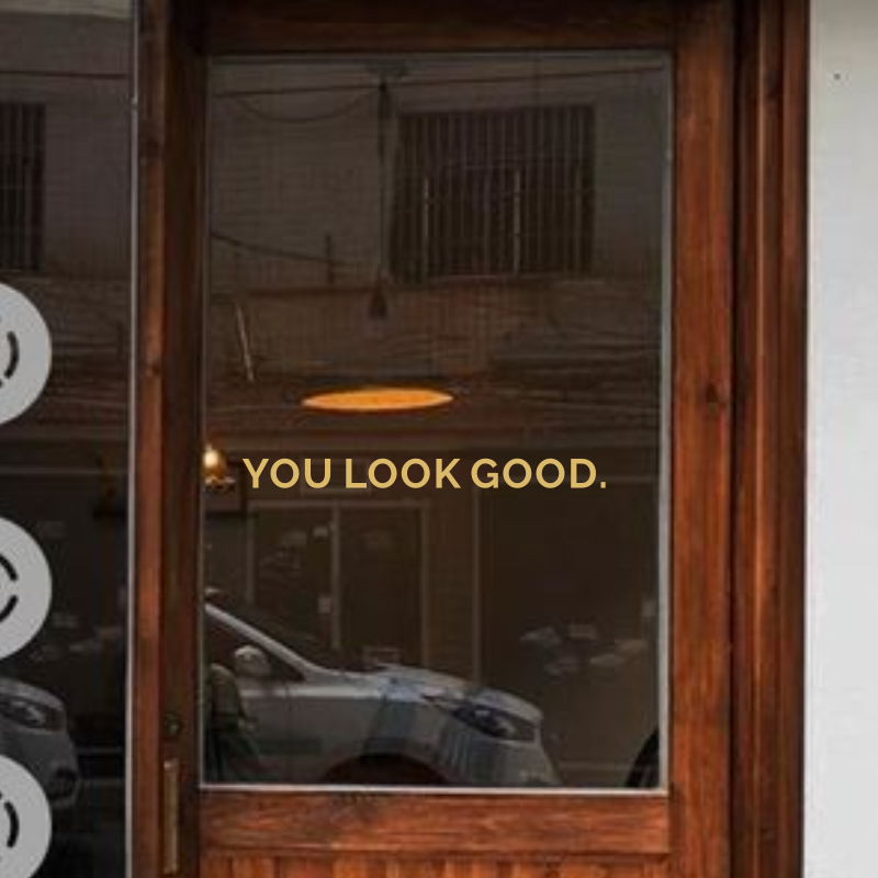 You Look Good Mirror Wall Stic - Home Goods Bathroom Mirrors avaliação e preço
