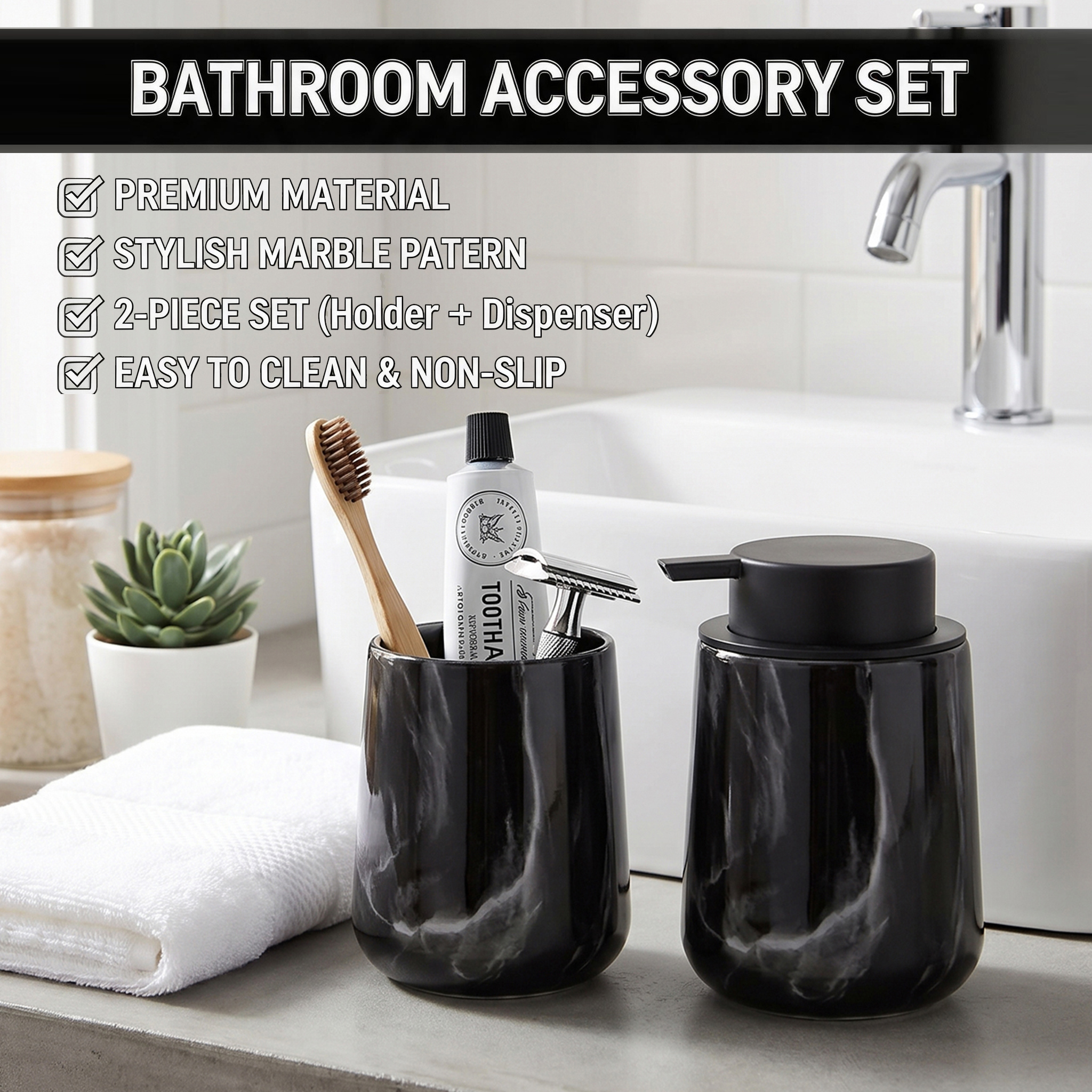 Elegant Hand Soap Dispenser an - Home Essentials Bathroom Organizer avaliação e preço