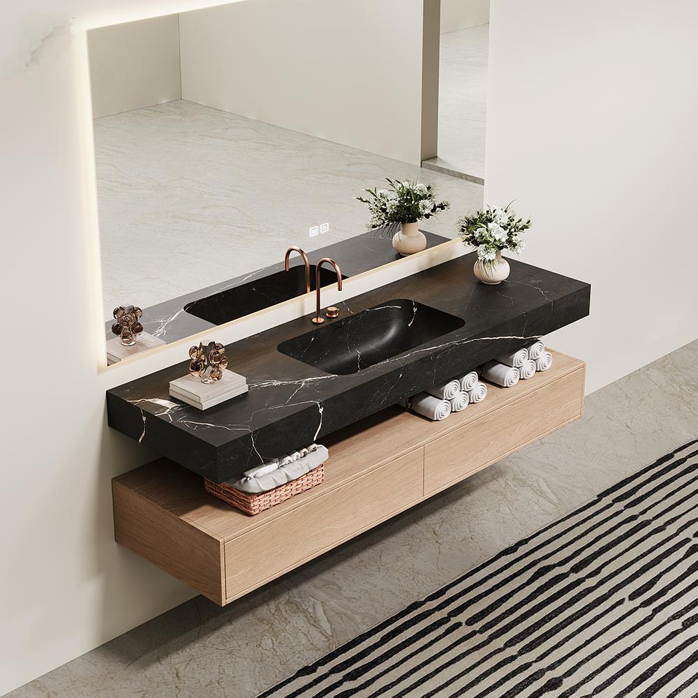 Black and white roots Luxury S - Home Living Bathroom Vanity avaliação e preço