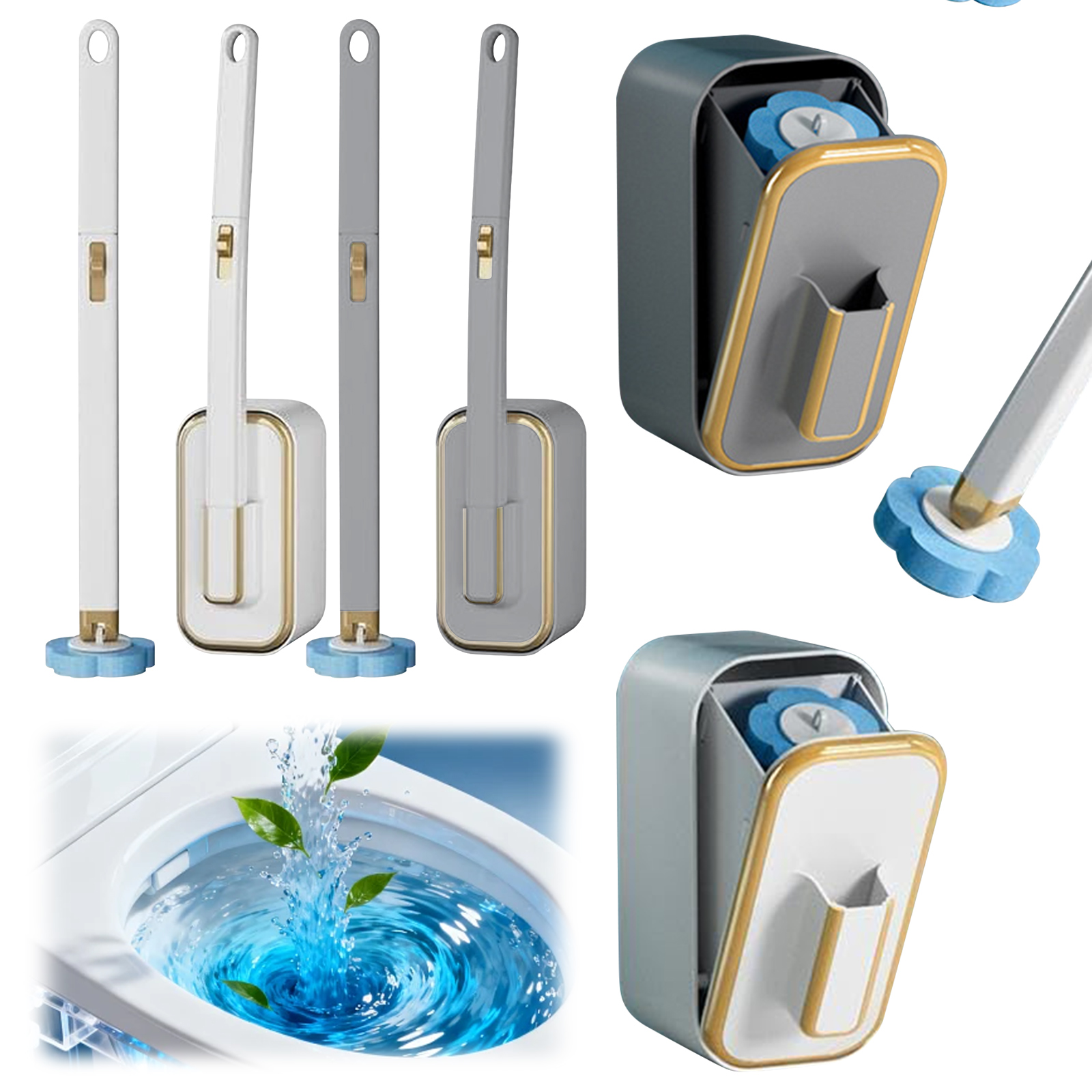 Bathroom Cleaner with 36 Refil - Toilet Brush Holder avaliação e preço