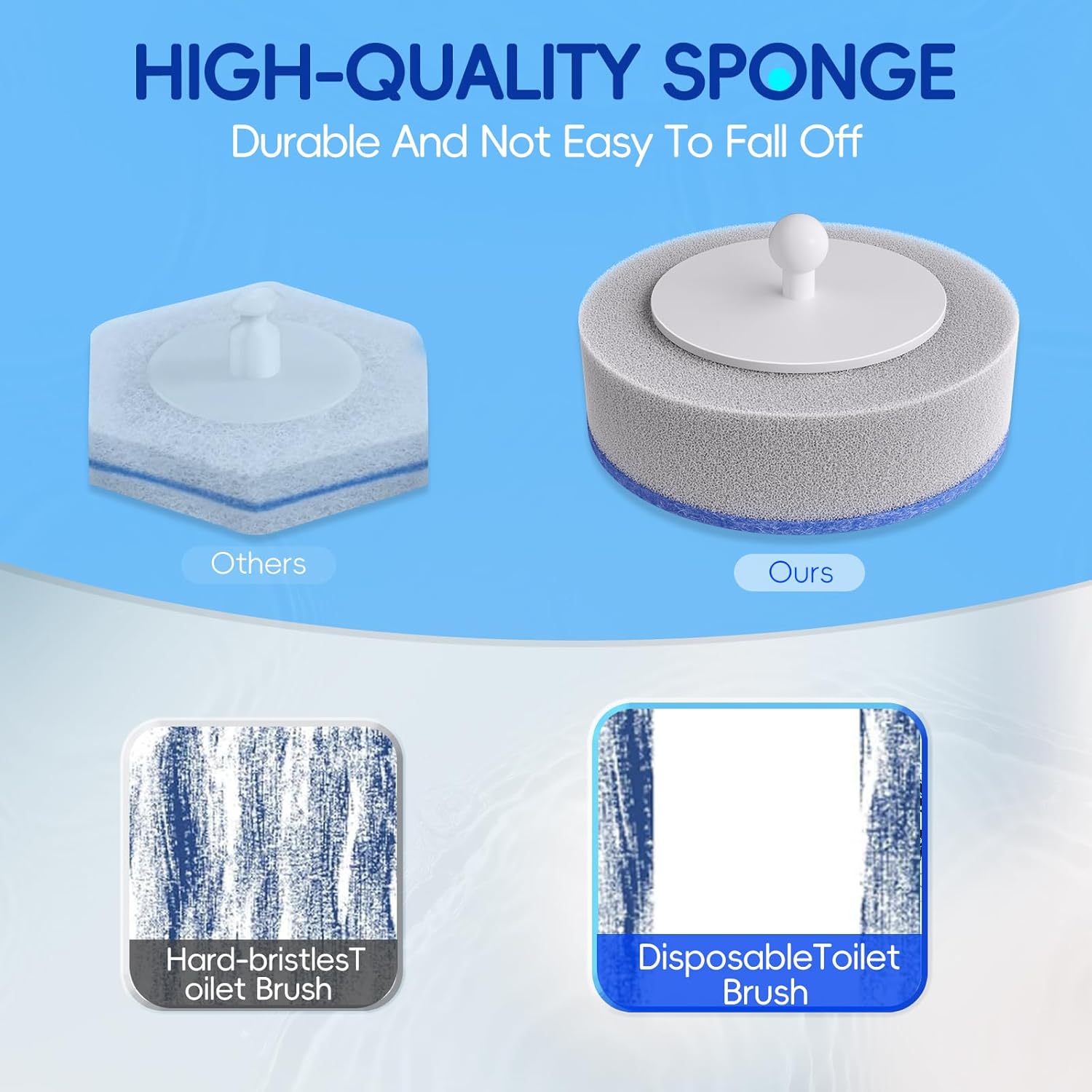 Disposable Toilet Brush Wand w - Toilet Brush Holder avaliação e preço