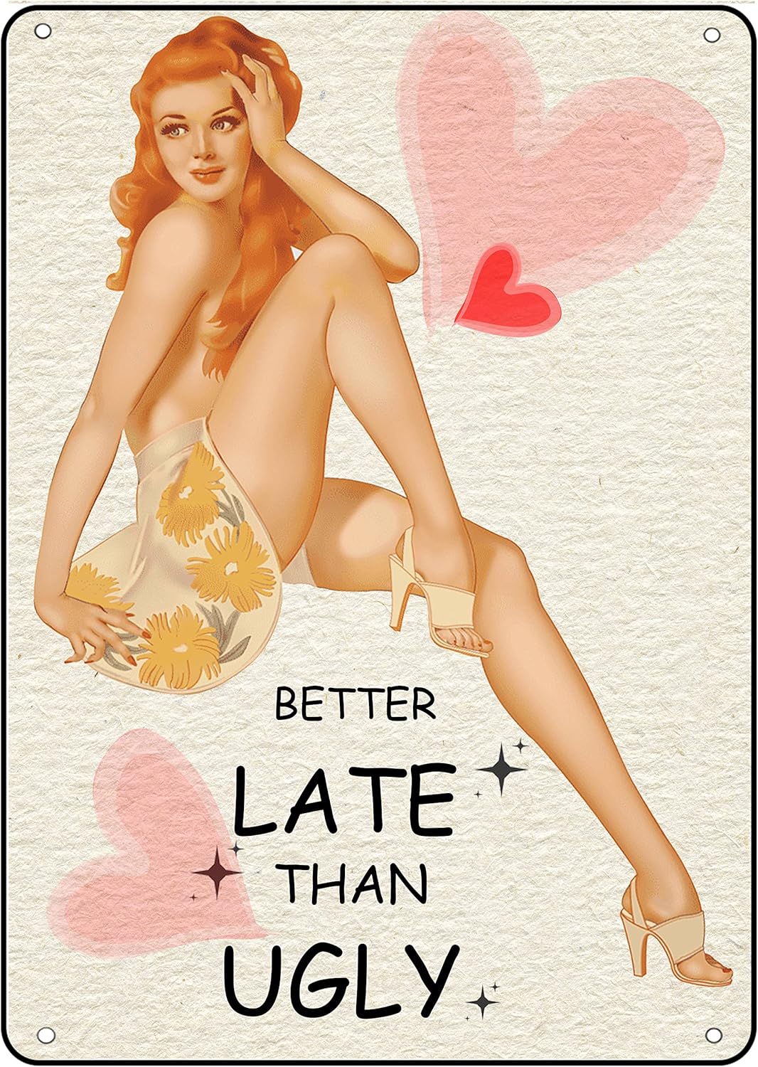 Bathroom Home Pin Up Girl Meta - Home Bathroom Wall Art avaliação e preço