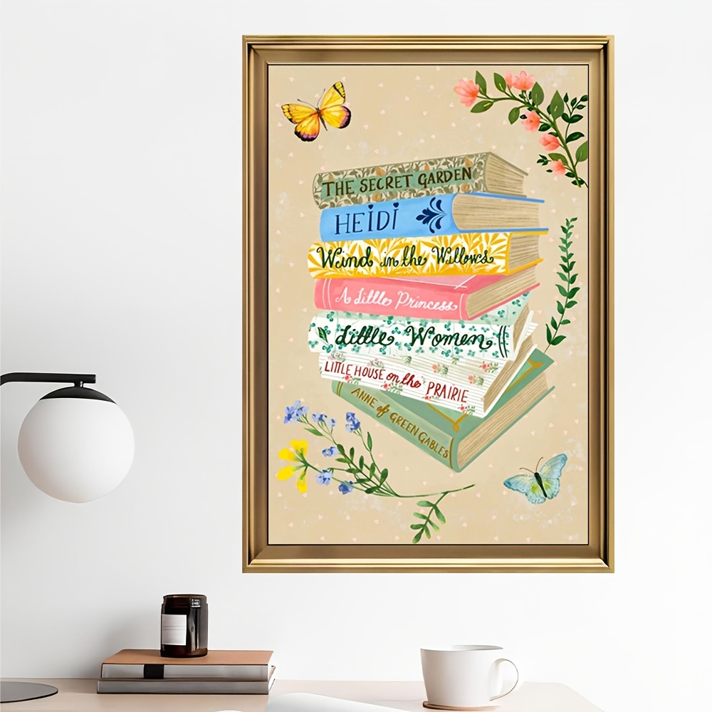 1pc Vintage Library Bookshop C - Home Bathroom Pictures avaliação e preço
