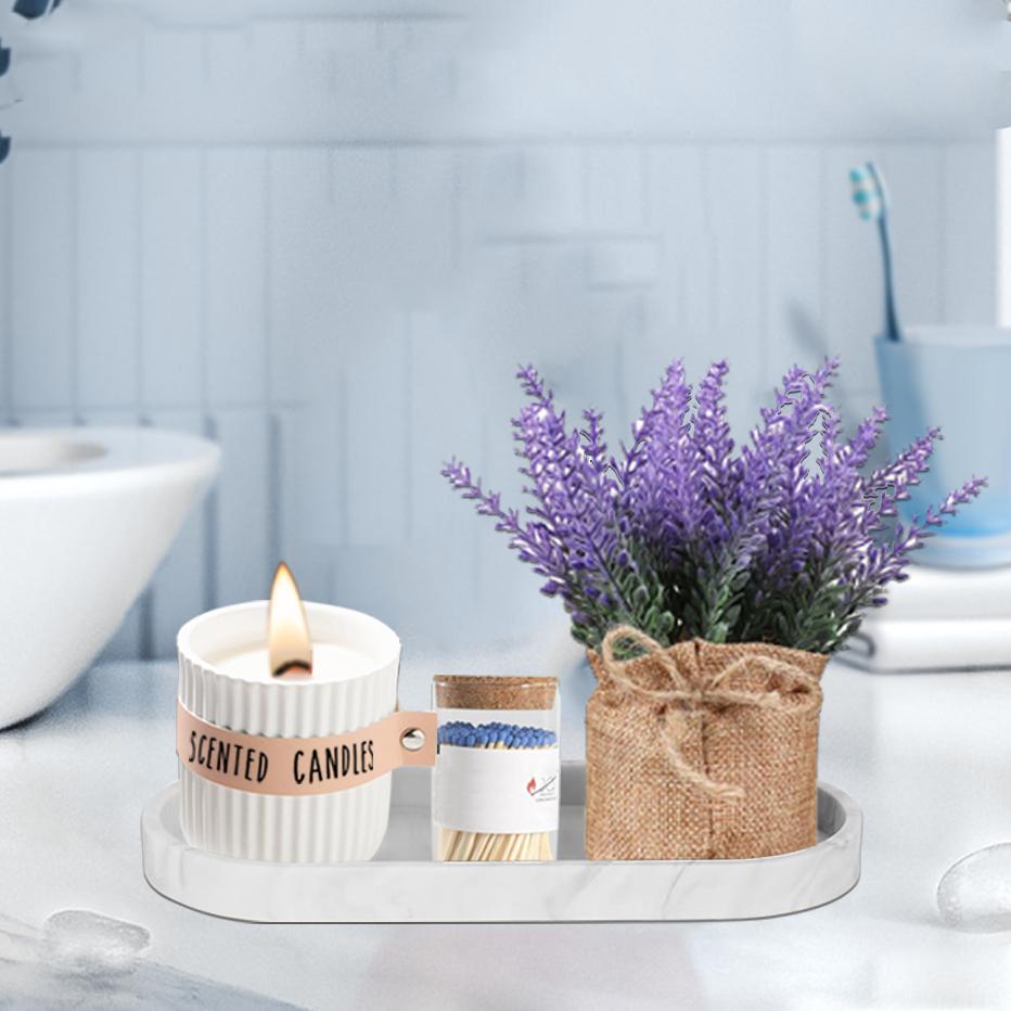 Bathroom Vanity Silicone Tray  - Home Essentials Bathroom Organizer avaliação e preço