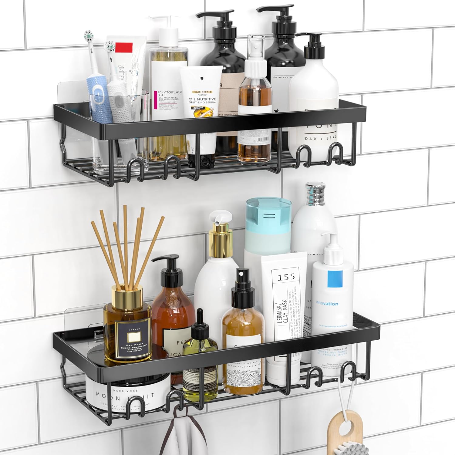 Moforoco Shower Caddy Shelf Or - Home Essentials Bathroom Organizer avaliação e preço