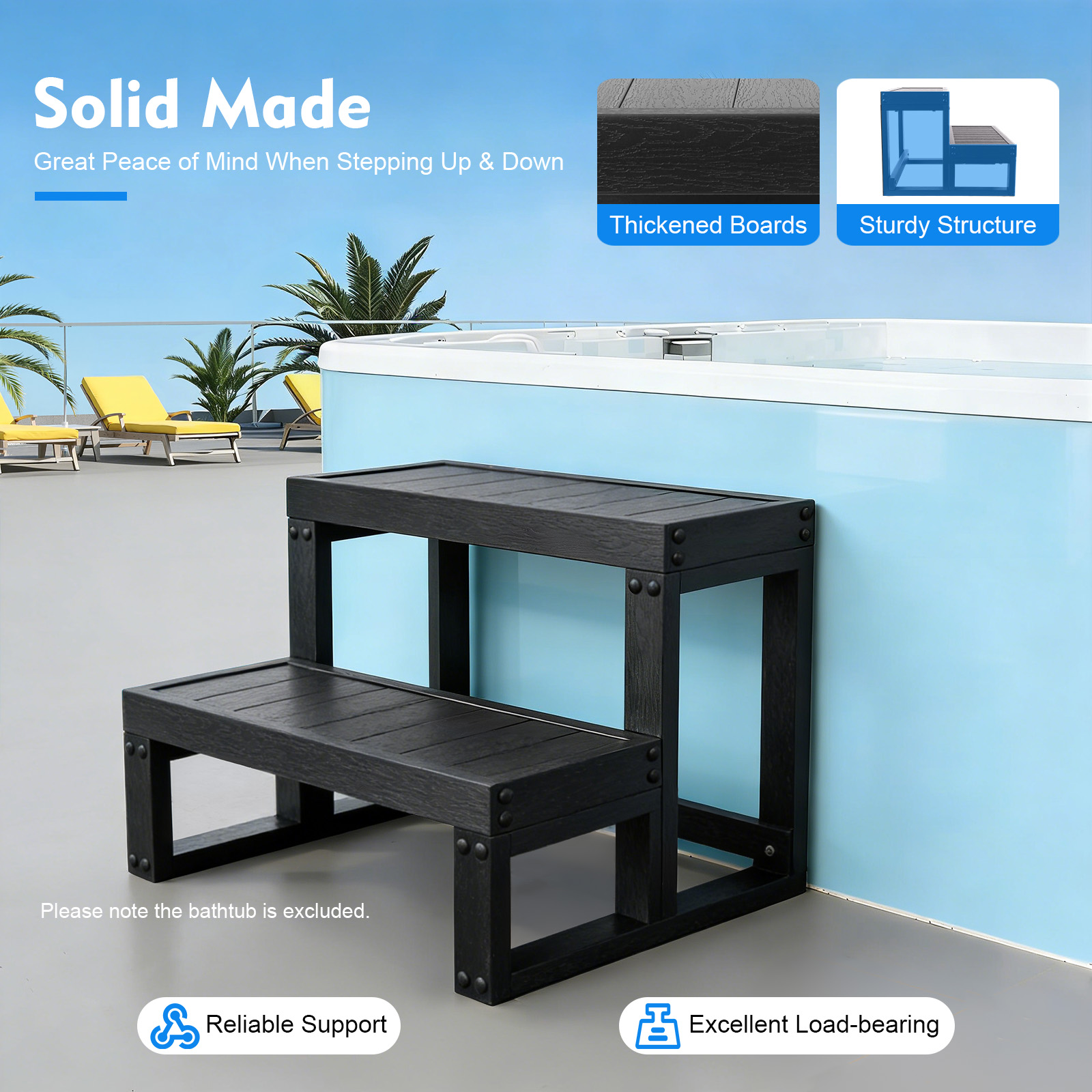 2-step Bathtub Step, 60*54*42. - Home Bathroom Tub avaliação e preço