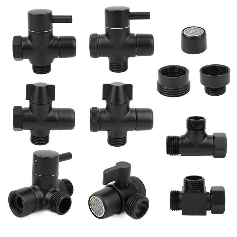 Black Brass Shower Arm Adapter - Home Kitchen Bathroom Marketing avaliação e preço