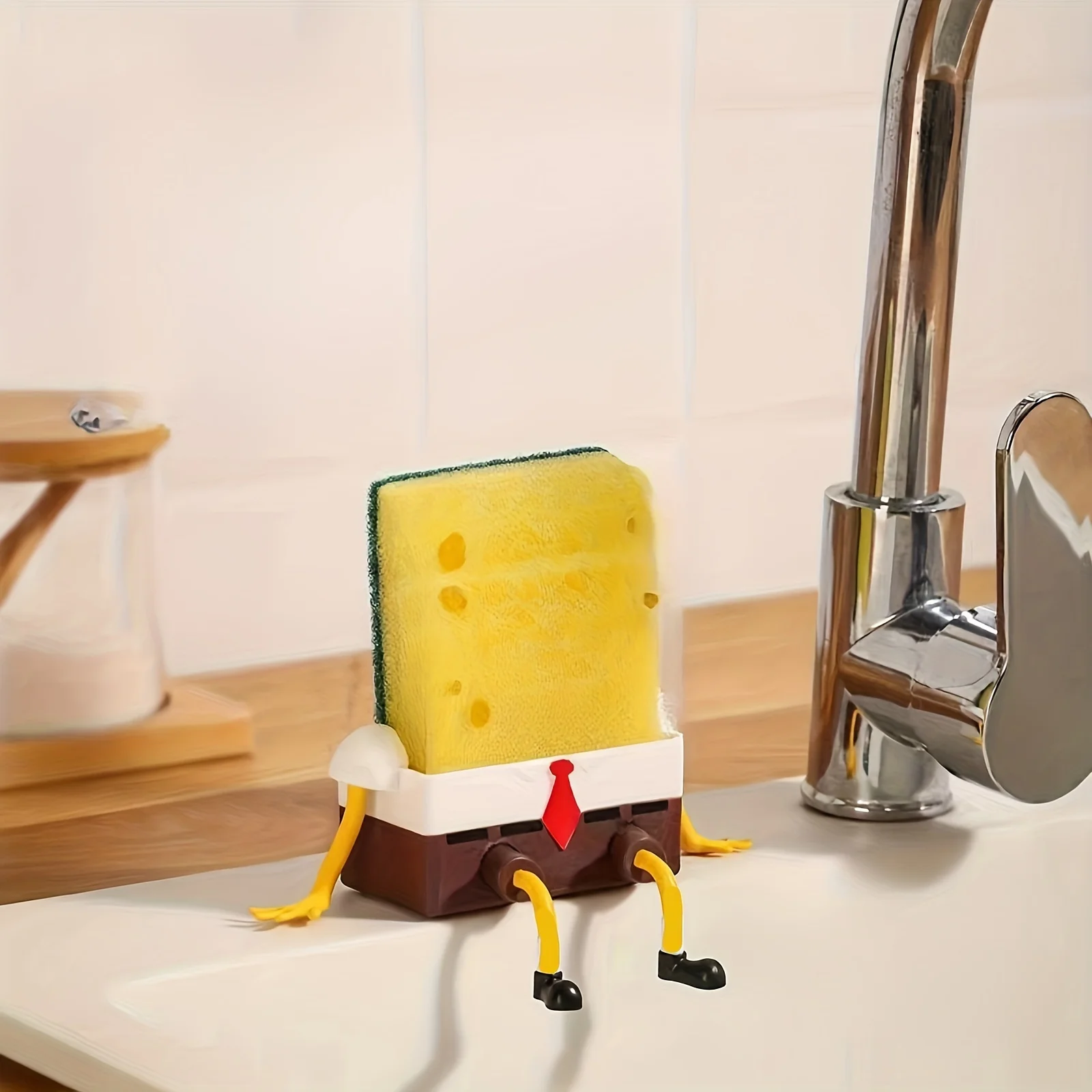 1pc Cartoon Sponge Drain Rack  - Home Kitchen Bathroom Marketing avaliação e preço