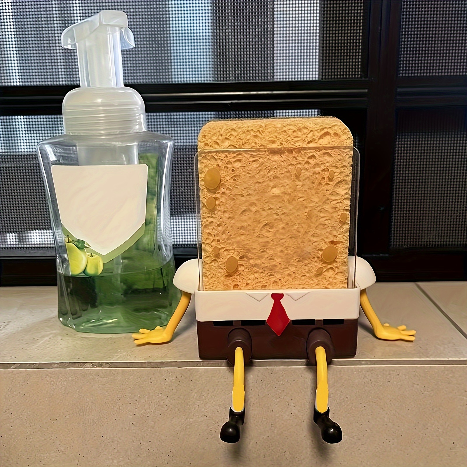 1pc Cartoon Sponge Drain Rack  - Home Kitchen Bathroom Marketing avaliação e preço