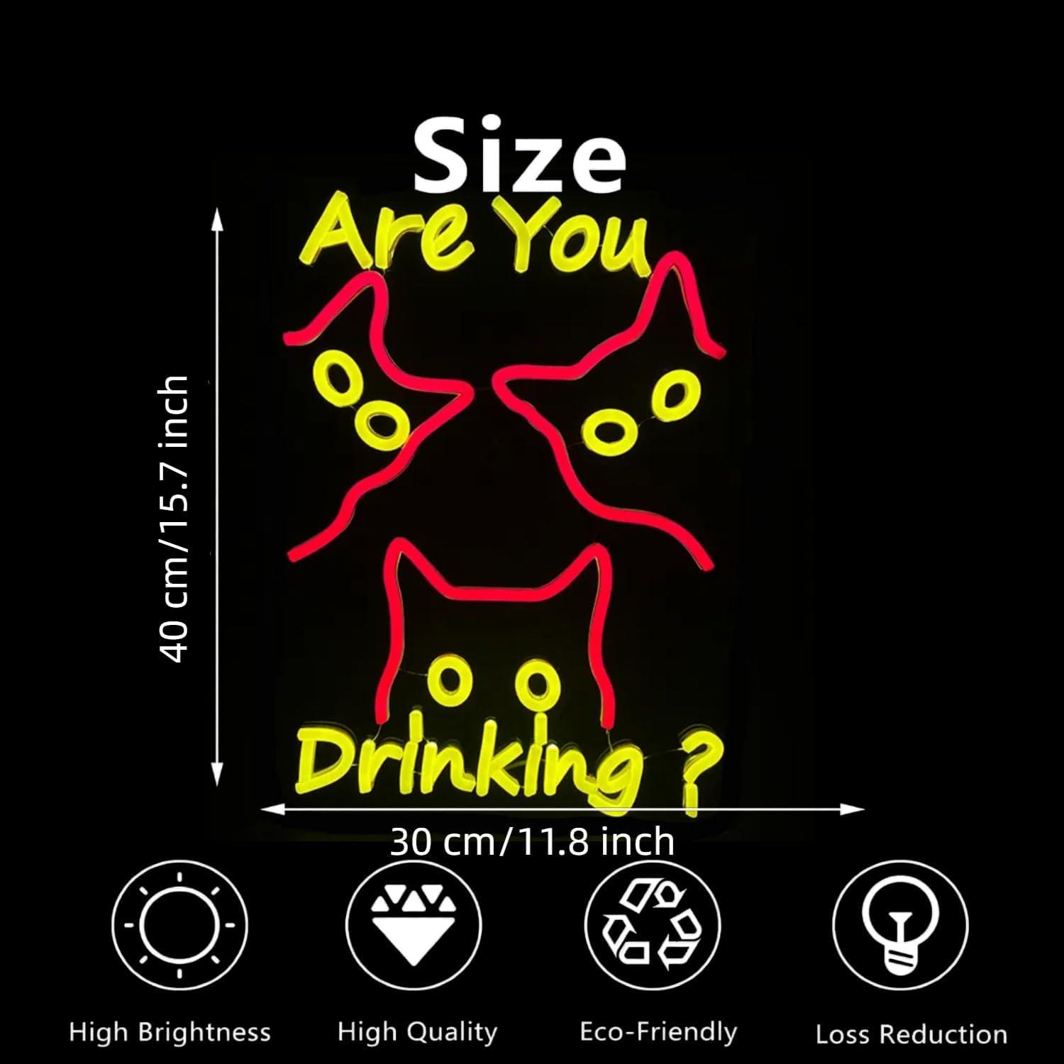 Are You Dringking Neon Sign Ca - Home Kitchen & Bathroom avaliação e preço
