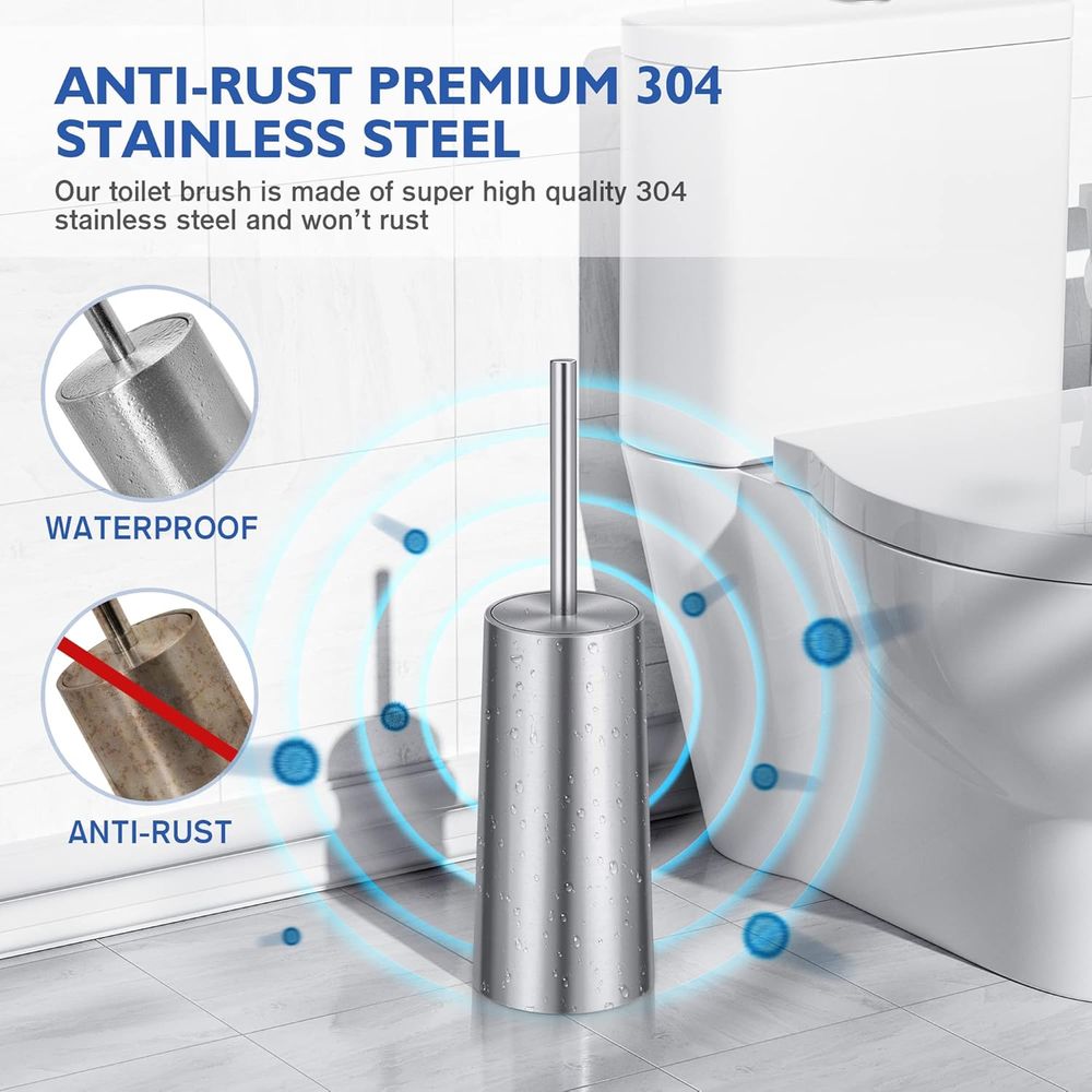 Elegant Stainless Steel Toilet - Toilet Brush Holder avaliação e preço