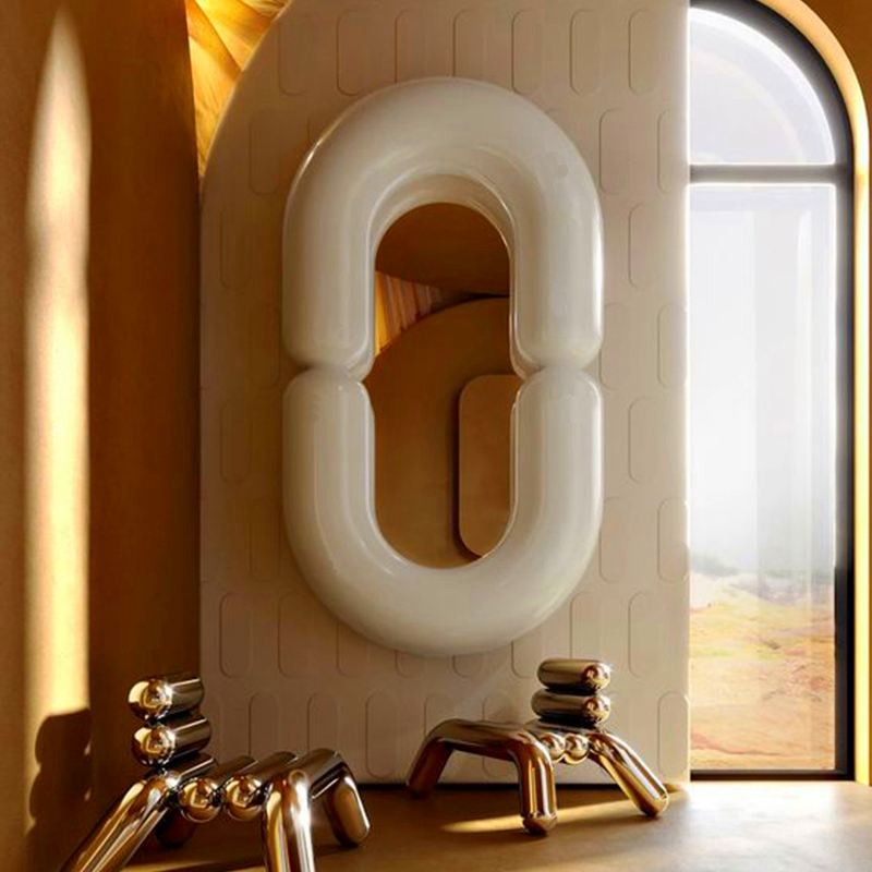 Hanging Funky Memphis Espelho  - Home Goods Bathroom Mirrors avaliação e preço