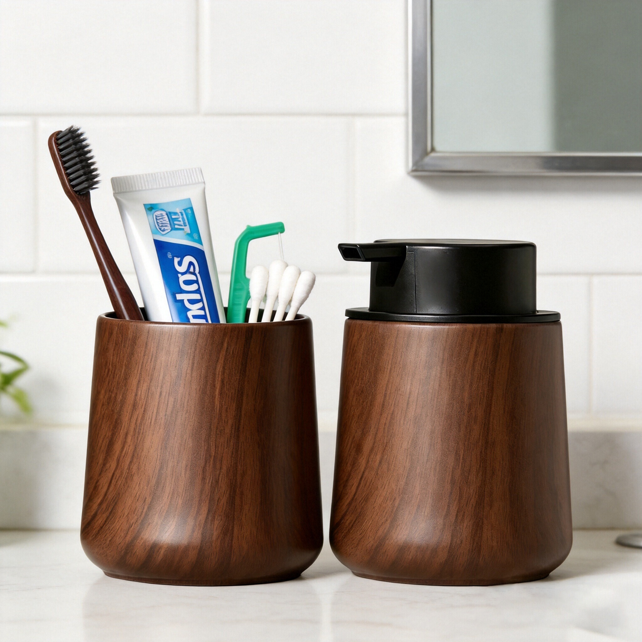 Elegant Hand Soap Dispenser an - Home Essentials Bathroom Organizer avaliação e preço