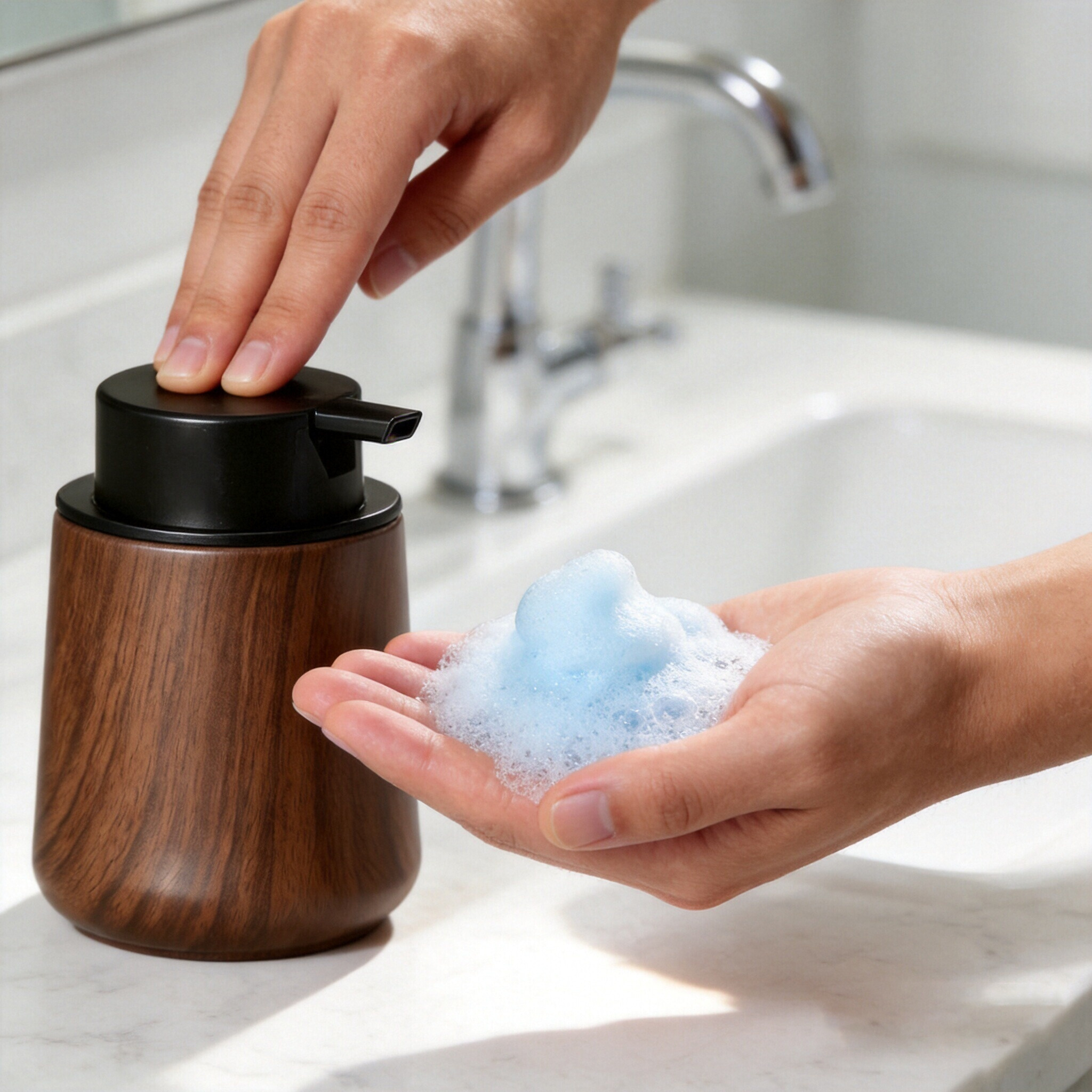 Elegant Hand Soap Dispenser an - Home Essentials Bathroom Organizer avaliação e preço