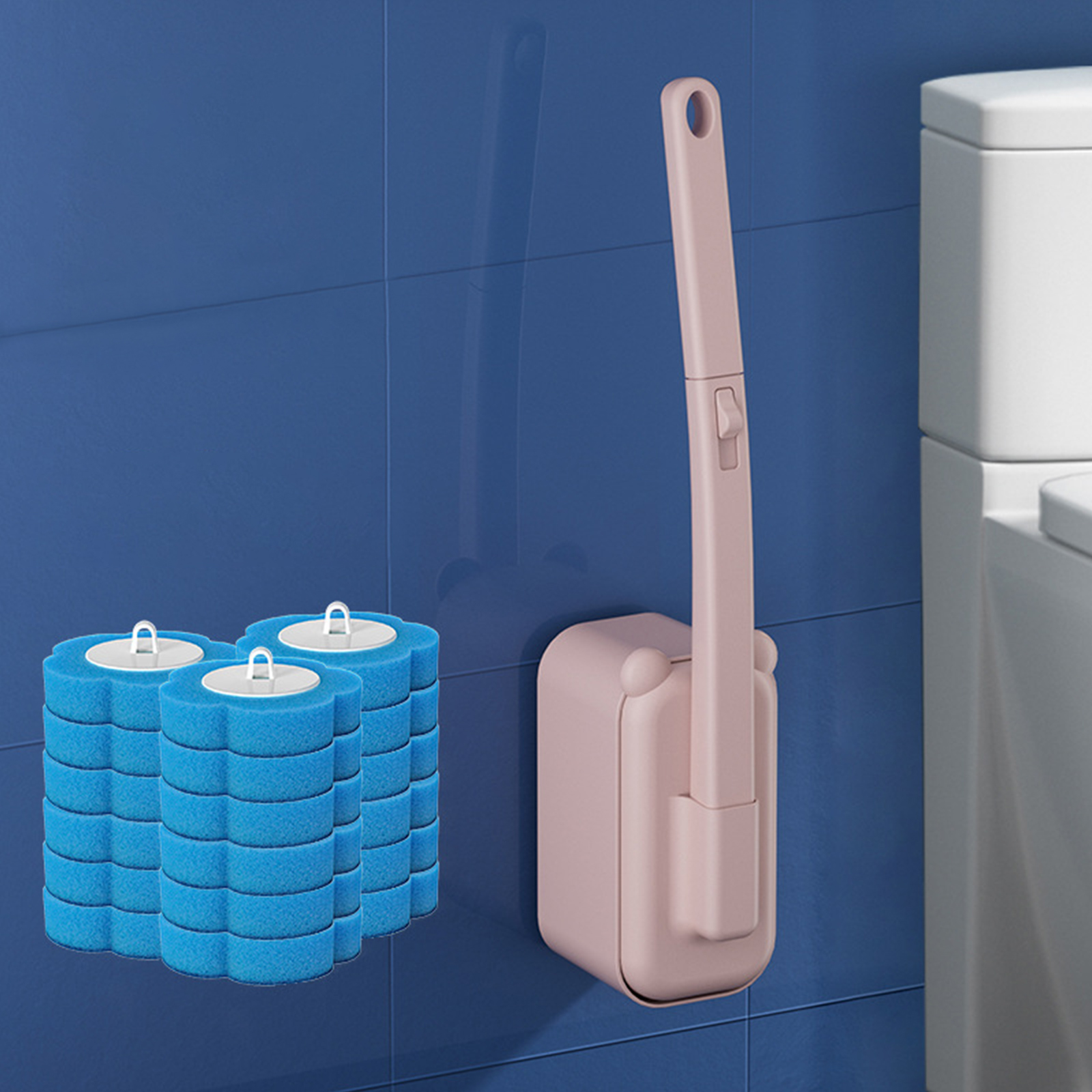 Wall Mounted Toilet Brush with - Toilet Brush Holder avaliação e preço