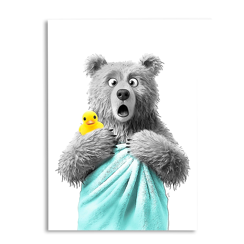 Funny Bathroom Art Poster Toil - Home Bathroom Pictures avaliação e preço