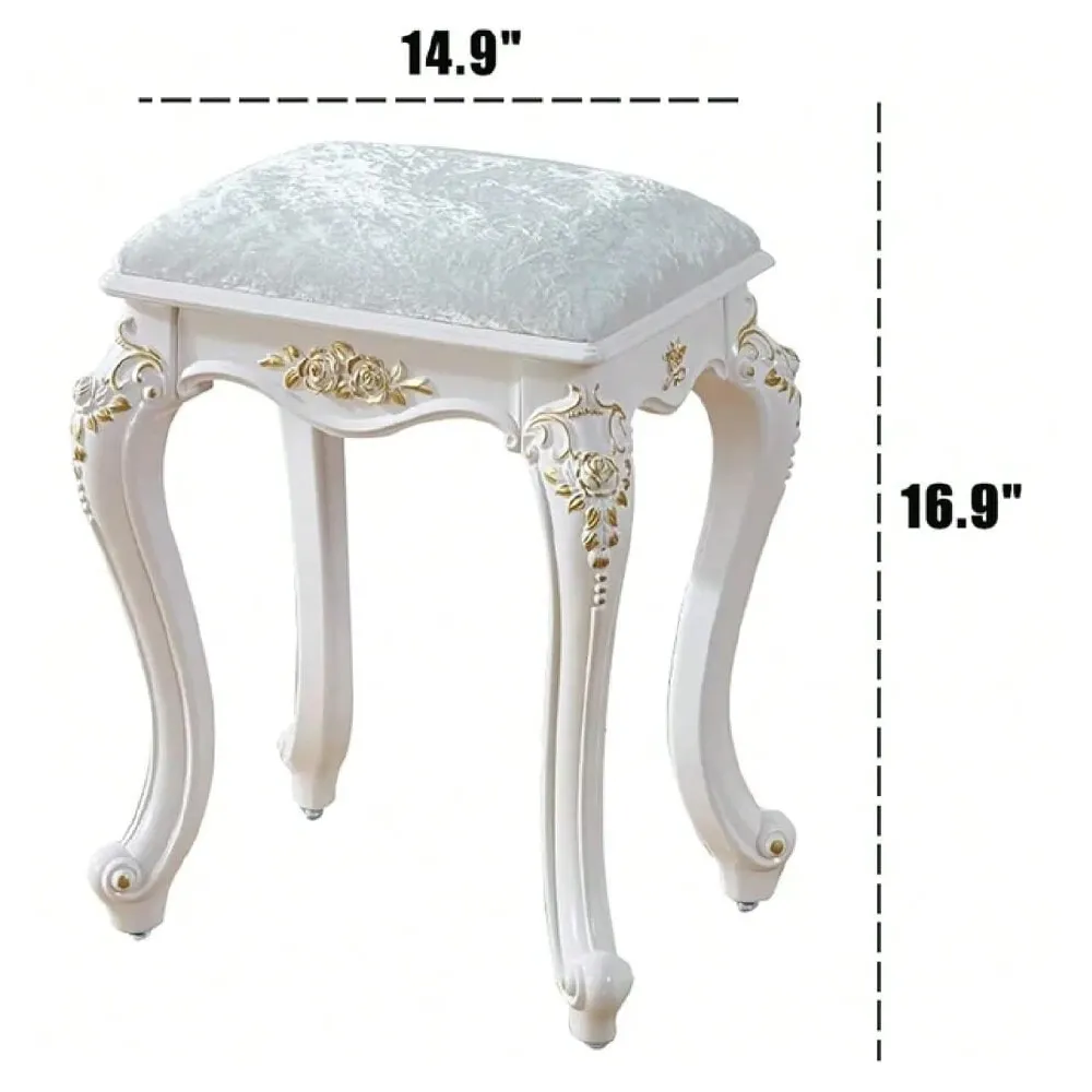 Vanity Stool Vanity Chair,Roun - Home Living Bathroom Vanity avaliação e preço
